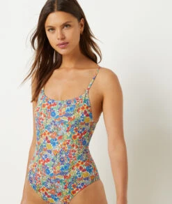 Badeanzug Mit Freiem Rücken Aus Liberty-Gewebe MEHRFARBIG 9 Badeanzug Mit Freiem Rücken Aus Liberty-Gewebe MEHRFARBIG -Damen mode Geschaft 653950790 6