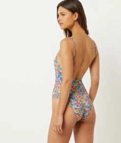 Badeanzug Mit Freiem Rücken Aus Liberty-Gewebe MEHRFARBIG 8 Badeanzug Mit Freiem Rücken Aus Liberty-Gewebe MEHRFARBIG -Damen mode Geschaft 653950790 a