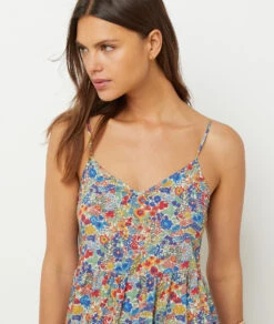 Fließendes Kleid Mit Schmalen Trägern Aus Liberty-Gewebe MEHRFARBIG 11 Fließendes Kleid Mit Schmalen Trägern Aus Liberty-Gewebe MEHRFARBIG -Damen mode Geschaft 653952790 c