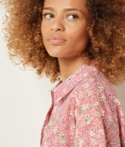 Pyjamahemd Mit Print 100 % Baumwolle ROSA