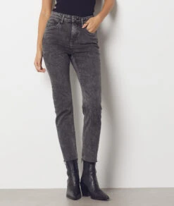 Slim-Jeans ANTHRAZIT -Damen mode Geschaft 653957204 6