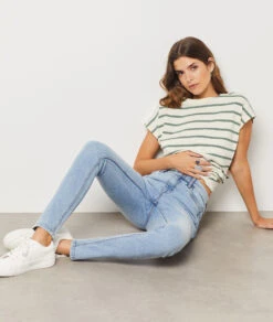 Skinny-Jeans BLAU -Damen mode Geschaft 653957322 6