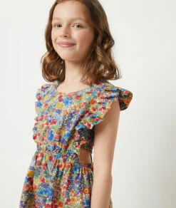 Kleid Aus Liberty-Gewebe MEHRFARBIG -Damen mode Geschaft 653958590 c