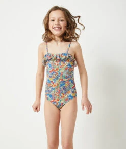 Badeanzug Aus Liberty-Gewebe MEHRFARBIG 11 Badeanzug Aus Liberty-Gewebe MEHRFARBIG -Damen mode Geschaft 653958690 c