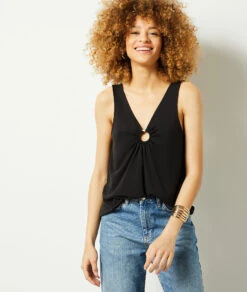 Tala Top Mit Cut-outs SCHWARZ