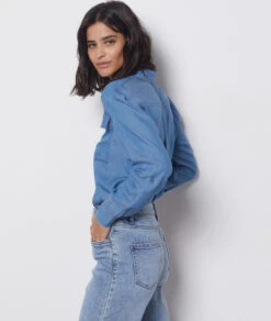 Weit Geschnittene Jeans BLAU -Damen mode Geschaft 653980922 b