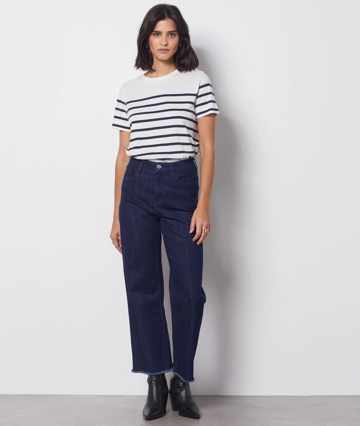 Hose Mit Weitem Schnitt BLAU 5 Hose Mit Weitem Schnitt BLAU – Bild 3