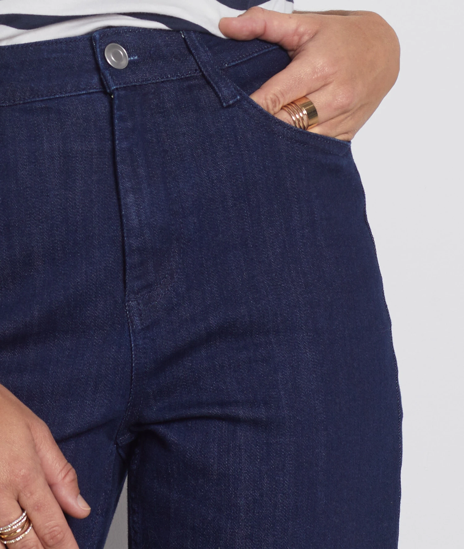 Hose Mit Weitem Schnitt BLAU 6 Hose Mit Weitem Schnitt BLAU – Bild 4