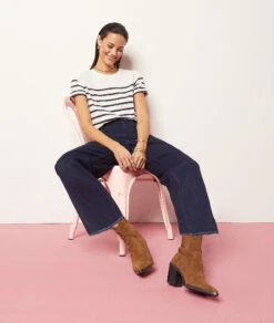 Hose Mit Weitem Schnitt BLAU 11 Hose Mit Weitem Schnitt BLAU -Damen mode Geschaft 653980934 c