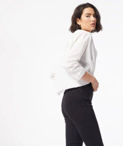 Ausgestellte Jeans Mit Hoher Taille SCHWARZ -Damen mode Geschaft 653981005 c