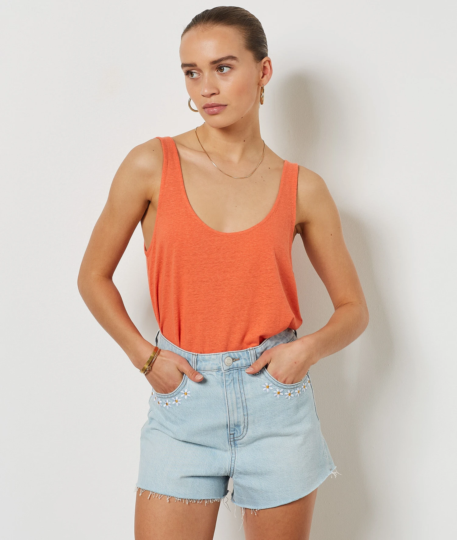 Top Aus Leinenmischgewebe TERRACOTTA 6 Top Aus Leinenmischgewebe TERRACOTTA – Bild 4