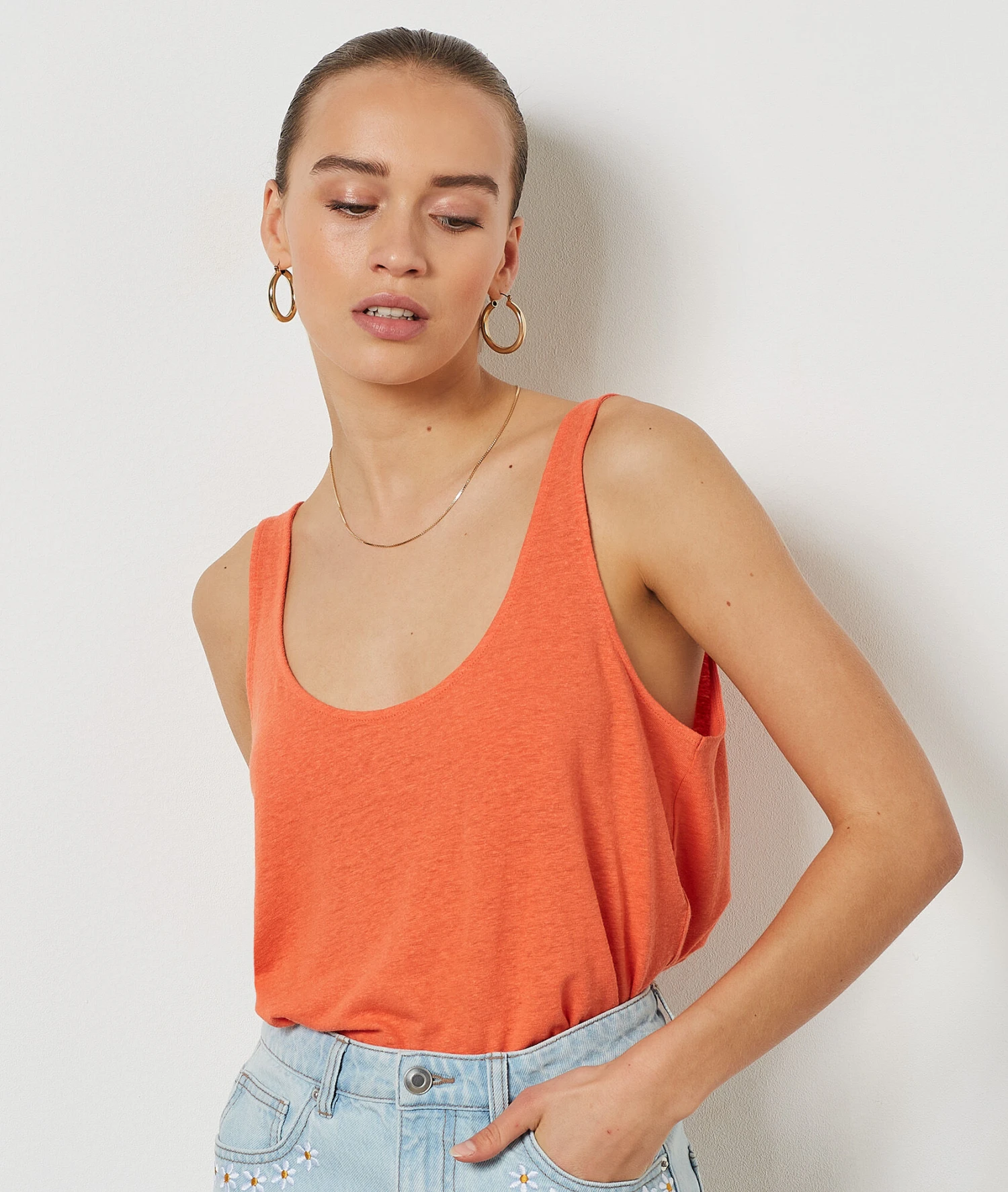 Top Aus Leinenmischgewebe TERRACOTTA 7 Top Aus Leinenmischgewebe TERRACOTTA – Bild 5