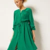 Geknöpftes Kleid SEEGRÜN -Damen mode Geschaft 653983940 x