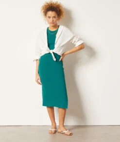 Asymmetrisches Kleid SMARAGD -Damen mode Geschaft 653985143 6