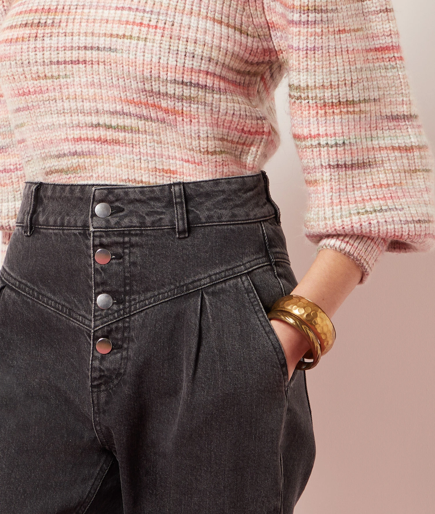 Jeans Im Karottenschnitt ANTHRAZIT 6 Jeans Im Karottenschnitt ANTHRAZIT – Bild 4