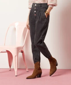 Jeans Im Karottenschnitt ANTHRAZIT 11 Jeans Im Karottenschnitt ANTHRAZIT -Damen mode Geschaft 653985304 c