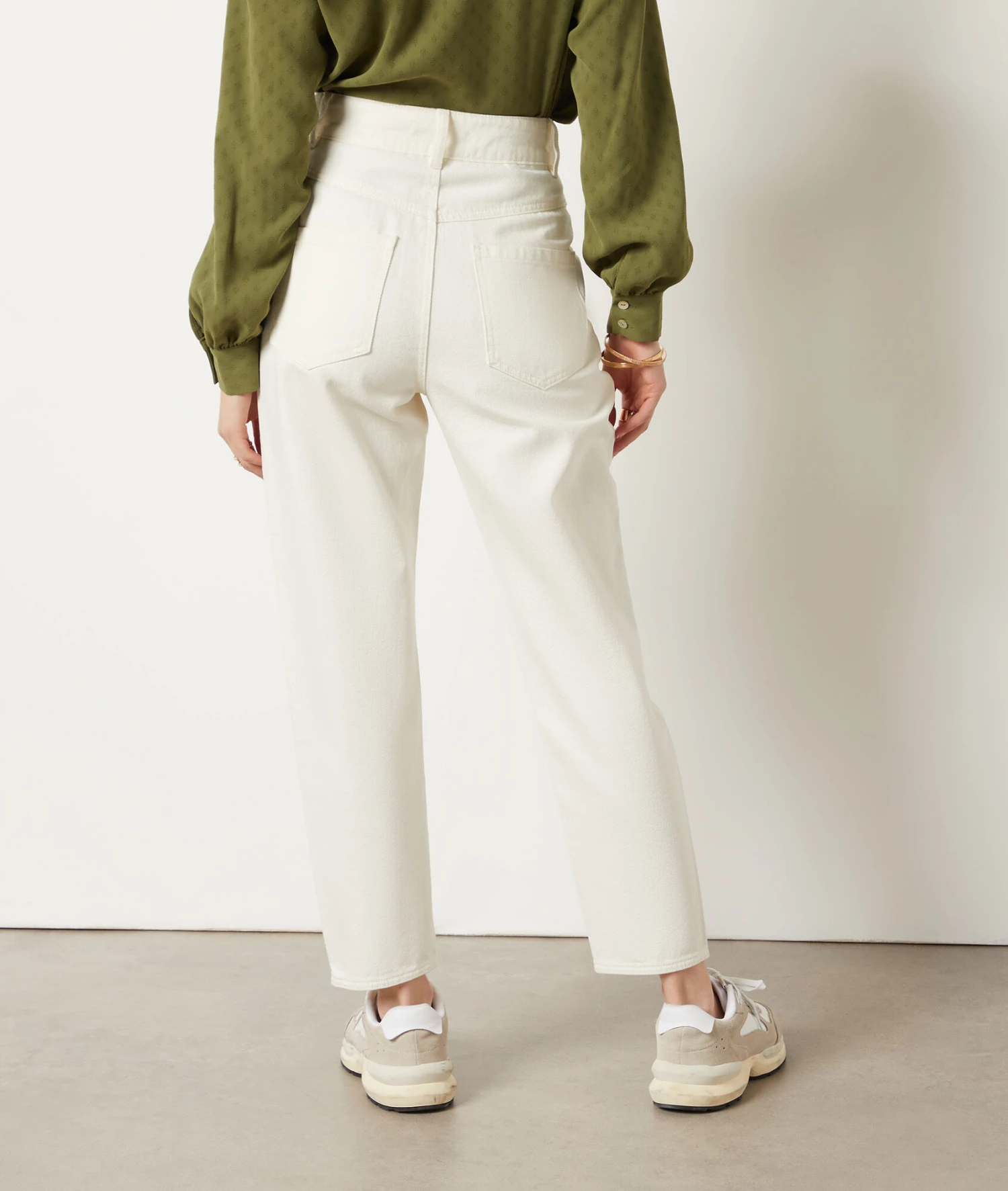 Jeans Im Karottenschnitt ECRU 4 Jeans Im Karottenschnitt ECRU – Bild 2