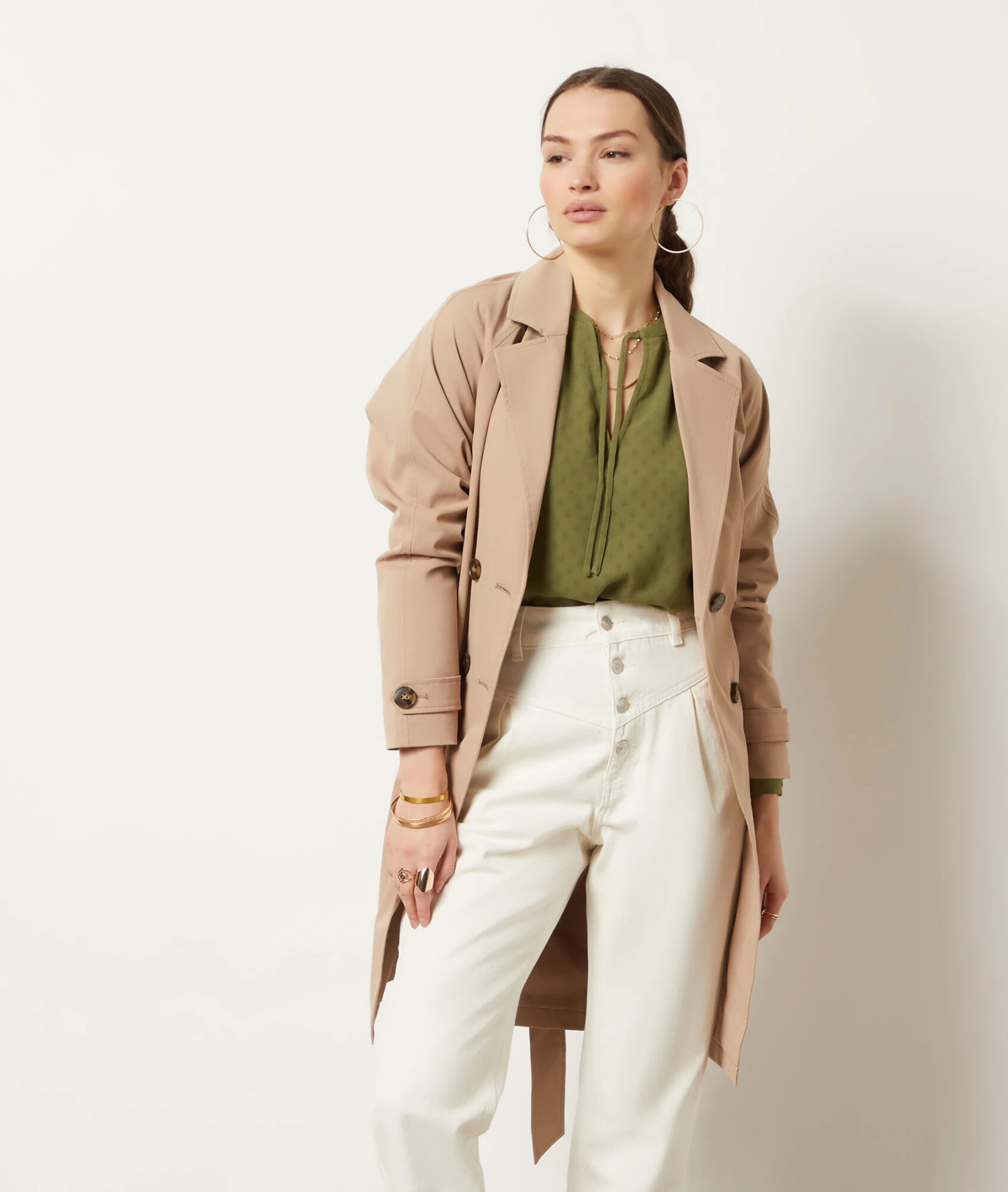 Jeans Im Karottenschnitt ECRU 7 Jeans Im Karottenschnitt ECRU – Bild 5