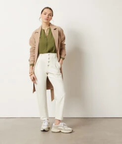 Jeans Im Karottenschnitt ECRU 9 Jeans Im Karottenschnitt ECRU -Damen mode Geschaft 653985380 x