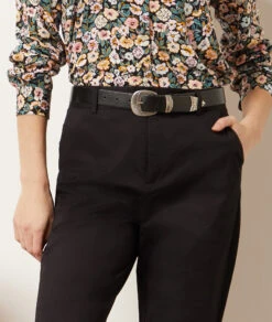 Hose Im Karottenschnitt SCHWARZ -Damen mode Geschaft 653987105 b