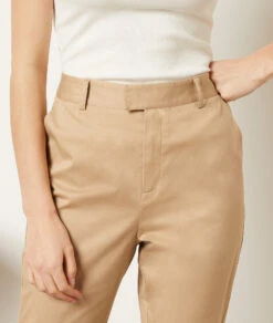 Hose Im Zigarettenschnitt BEIGE -Damen mode Geschaft 653987183 b