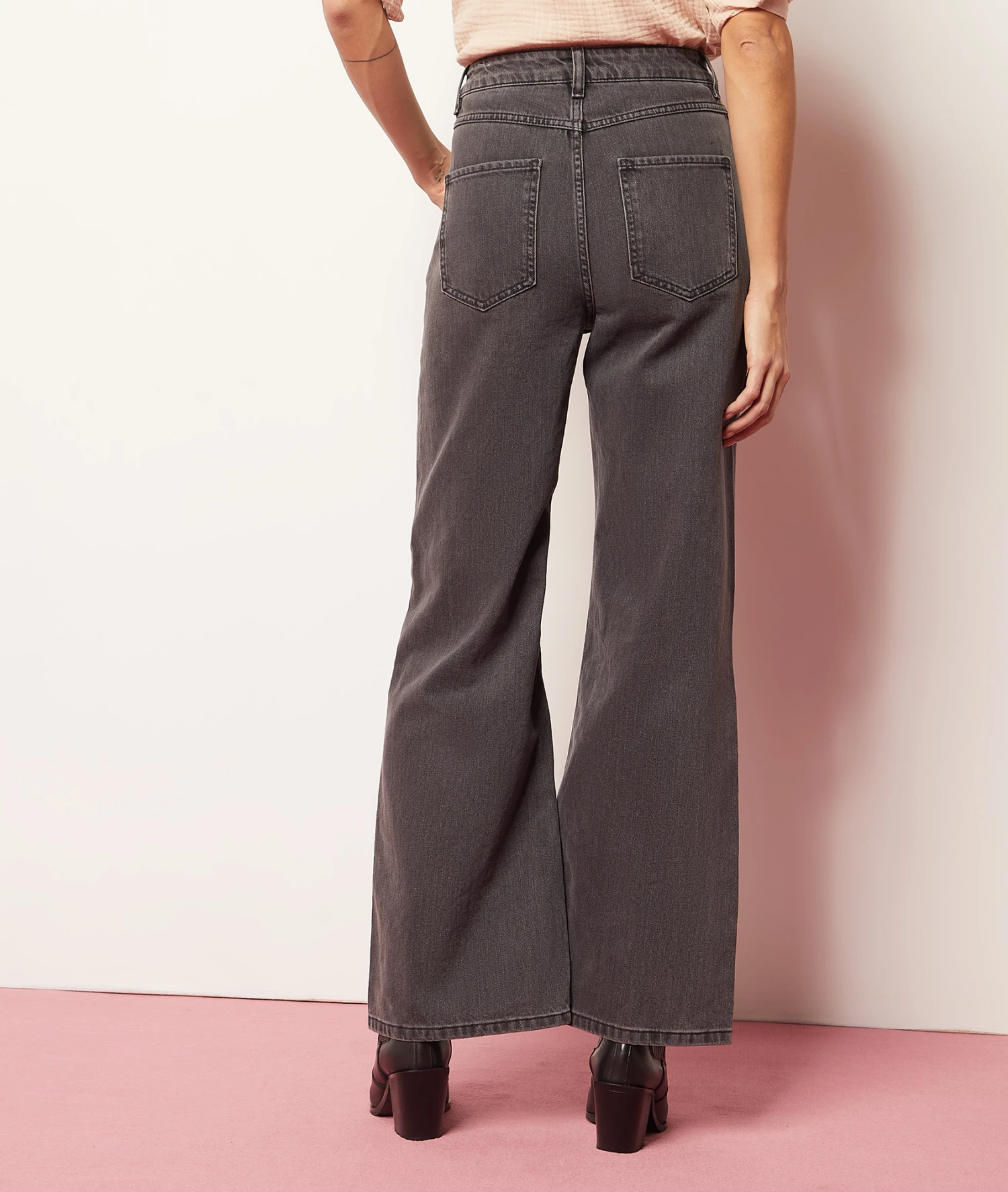 Weit Geschnittene Jeans ANTHRAZIT 4 Weit Geschnittene Jeans ANTHRAZIT – Bild 2