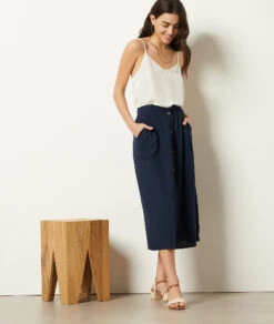 Caraco Mit Gestickten Details WEISS -Damen mode Geschaft 653988901 c