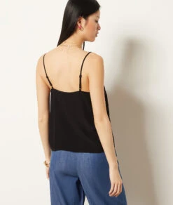 Caraco Mit Gestickten Details SCHWARZ 8 Caraco Mit Gestickten Details SCHWARZ -Damen mode Geschaft 653988905 a