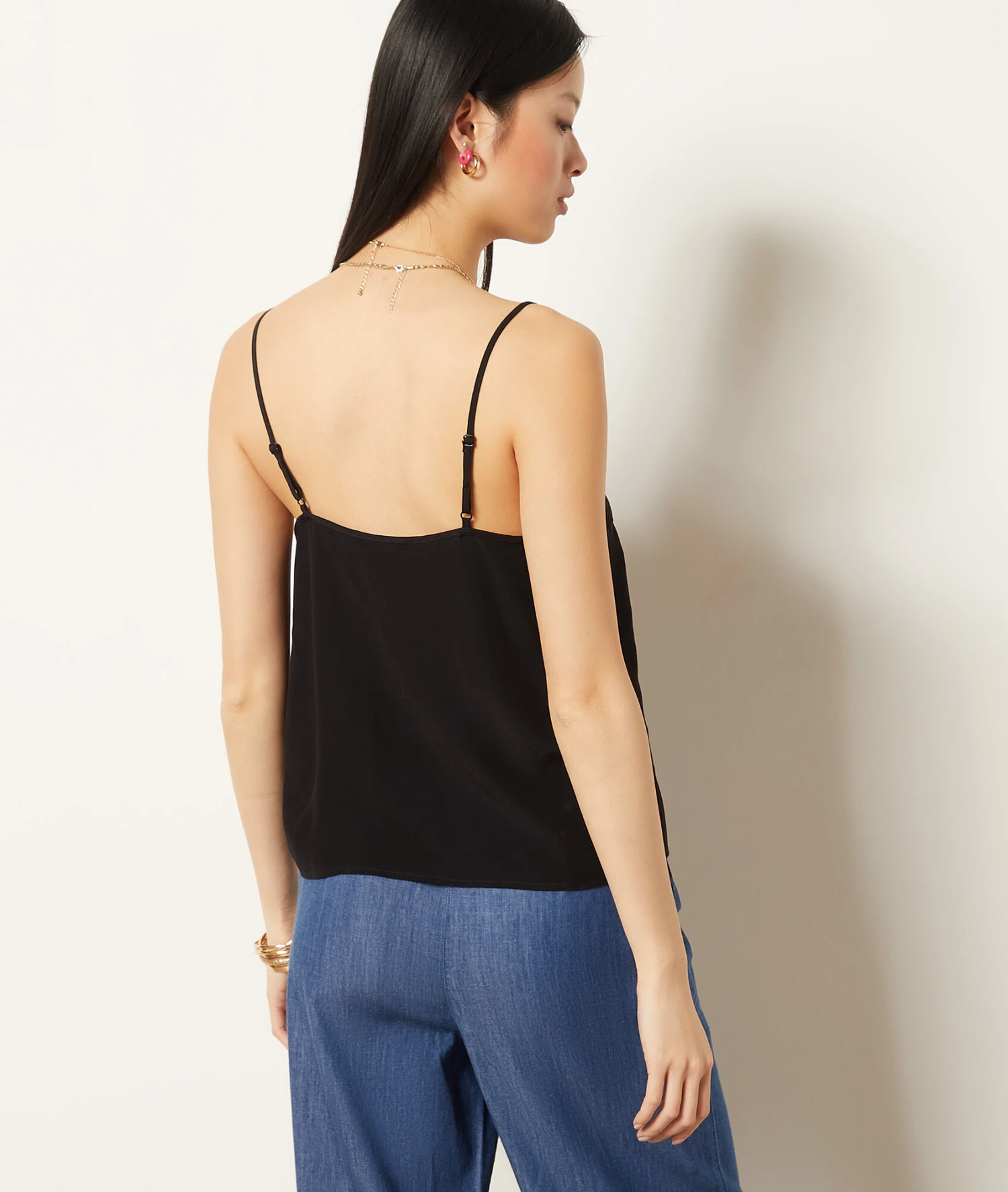 Caraco Mit Gestickten Details SCHWARZ 4 Caraco Mit Gestickten Details SCHWARZ – Bild 2