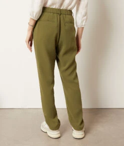 Hose Im Zigarettenschnitt KHAKI -Damen mode Geschaft 653989345 a