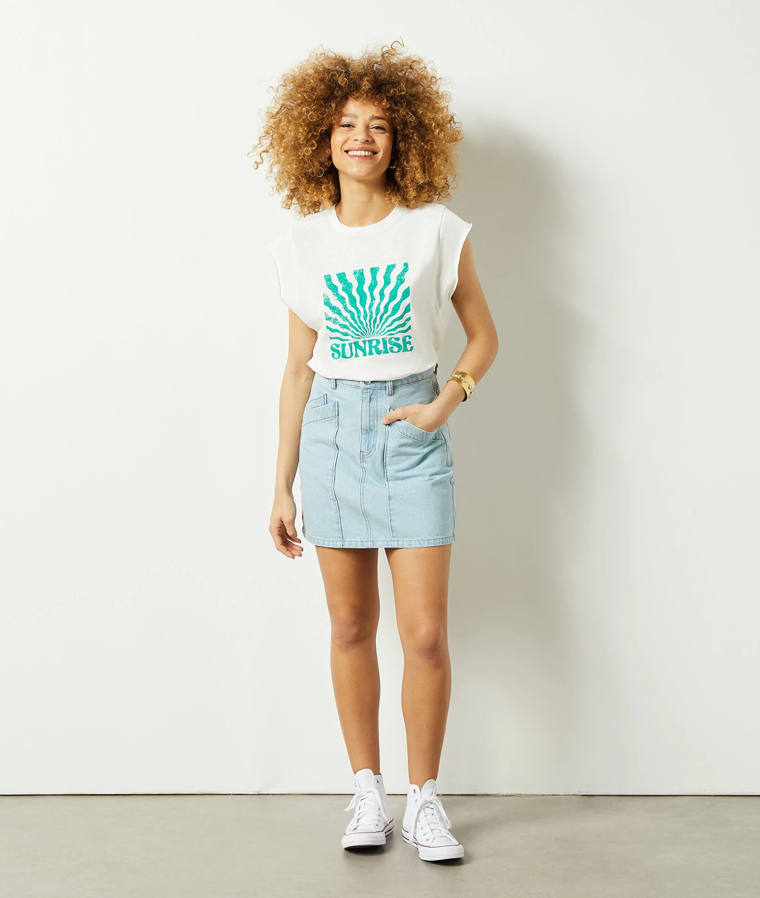 T-Shirt Mit Print Aus 100 % Baumwolle ENTENGRÜN 3 T-Shirt Mit Print Aus 100 % Baumwolle ENTENGRÜN