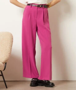 Hose Mit Weitem Schnitt FUCHSIA -Damen mode Geschaft 653990572 6