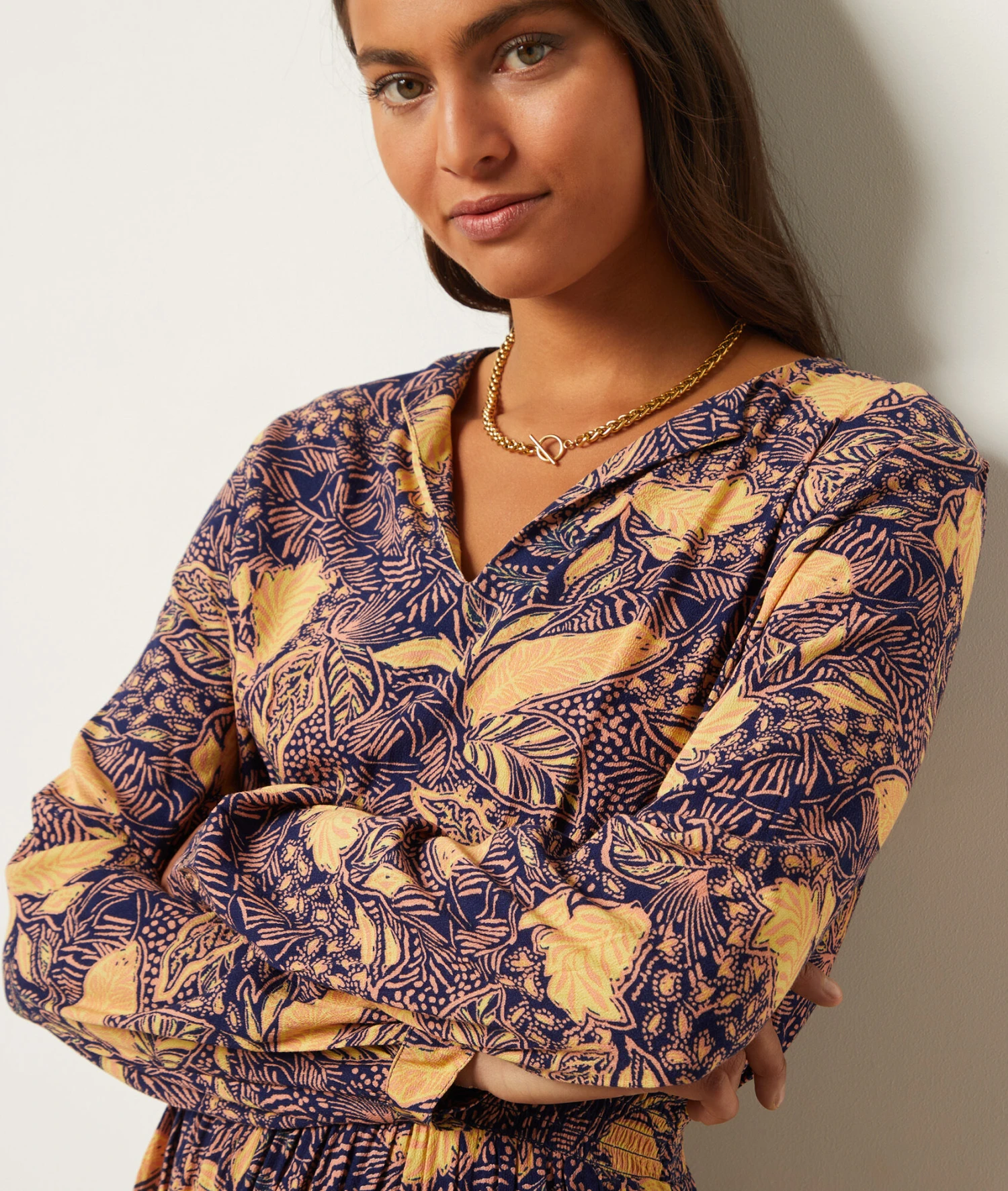 Kleid Mit Print MARINEBLAU 6 Kleid Mit Print MARINEBLAU – Bild 4