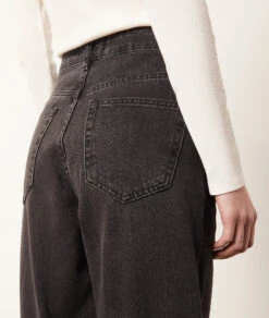 Jeans Mit Geradem Schnitt ANTHRAZIT -Damen mode Geschaft 653991204 b