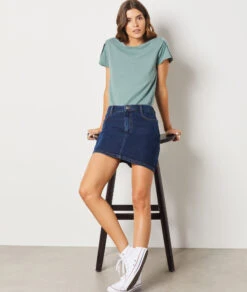 Jeansrock MARINEBLAU -Damen mode Geschaft 653993125 6