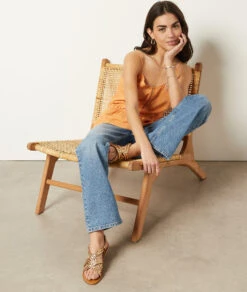 Caraco Aus Leinenmischgewebe BUTTERBLUME -Damen mode Geschaft 653995858 6