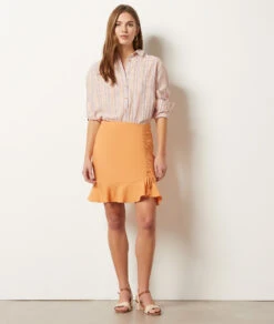 Rock Mit Print Und Volants BUTTERBLUME -Damen mode Geschaft 653995958 6