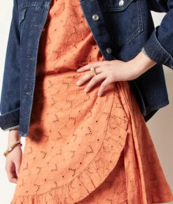 Kurzer Rock Mit Stickereien HENNA -Damen mode Geschaft 653996791 b