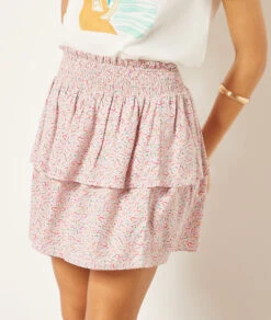 Rock Mit Volants HELLROSA 10 Rock Mit Volants HELLROSA -Damen mode Geschaft 654000268 b