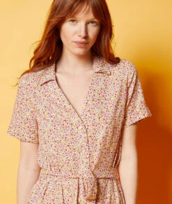 Kleid Aus Leinenmischgewebe KORALLE