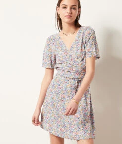 Rock Mit Floralem Print BLAU GRÜN 11 Rock Mit Floralem Print BLAU GRÜN -Damen mode Geschaft 654006036 c