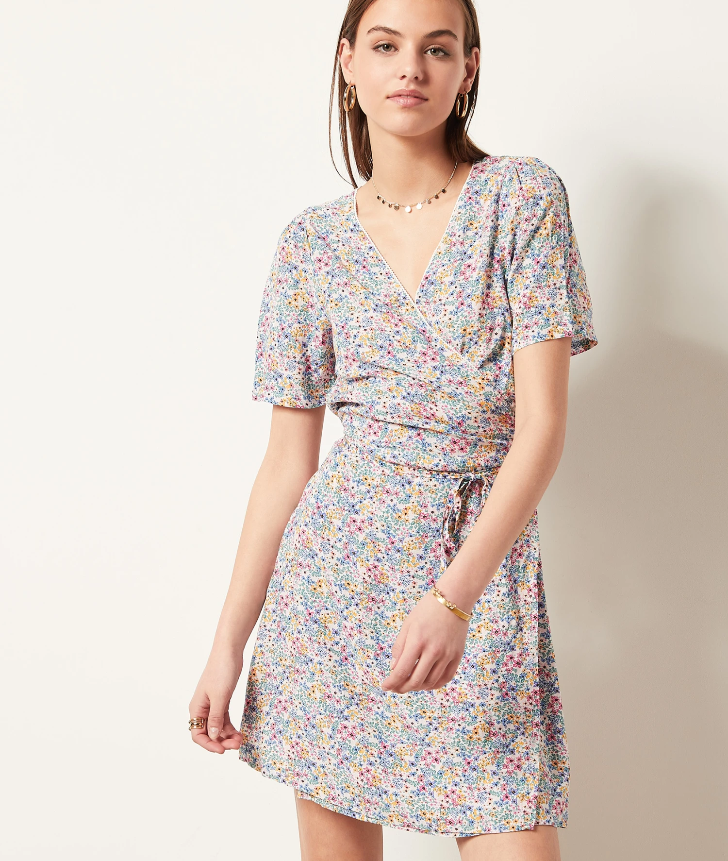 Rock Mit Floralem Print BLAU GRÜN 7 Rock Mit Floralem Print BLAU GRÜN – Bild 5