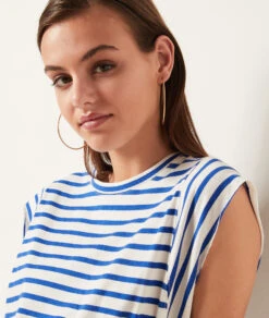 Sorel Gestreifter Rock Mit Gürtel ECRU -Damen mode Geschaft 654006980 b