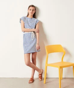 Sorel Gestreifter Rock Mit Gürtel ECRU