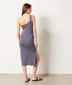 Asymmetrisches Kleid BLAUGRAU