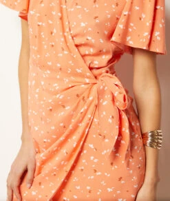 Costa Wickelkleid Mit Print TERRACOTTA -Damen mode Geschaft 654013764 b