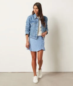 Rock Mit Print Und Volants BLAU 9 Rock Mit Print Und Volants BLAU -Damen mode Geschaft 654014411 6