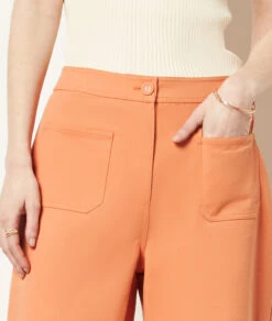 Swan Weit Geschnittene Hose, 100 % Baumwolle PFIRSICH 10 Swan Weit Geschnittene Hose, 100 % Baumwolle PFIRSICH -Damen mode Geschaft 654015666 b