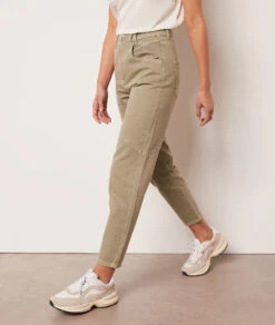 Jeans Im Karottenschnitt KHAKI -Damen mode Geschaft 654015944 6
