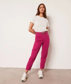 Jeans Im Karottenschnitt FUCHSIA -Damen mode Geschaft 654015972 c